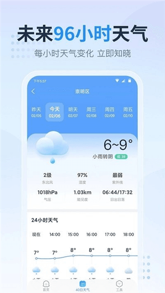 天气预报指南电子版宣传图