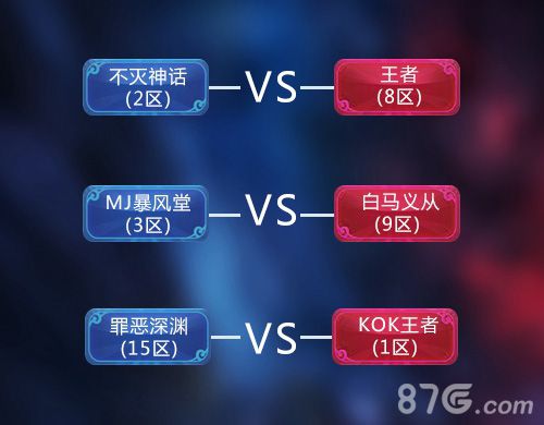 天堂2:血盟半决赛对战名单