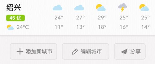 我的天气APP怎么不能查其他城市