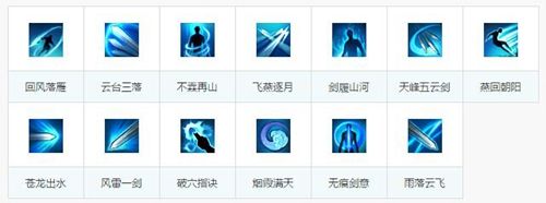天涯明月刀手游技能图标