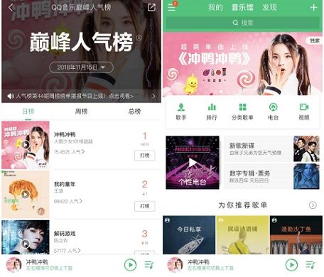 《光明勇士》主题曲《冲鸭冲鸭》拿下QQ音乐巅峰人气榜日榜榜首和首页推荐