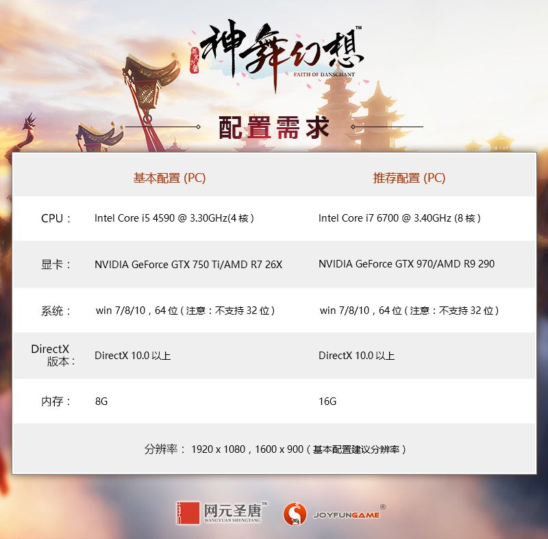 《神舞幻想》游戏配置要求
