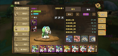 (石器经典宠物贝鲁卡系,玩家称老虎系)