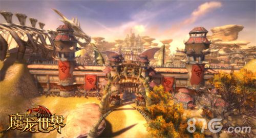 魔龙世界(阿斯塔血盟主城全景)