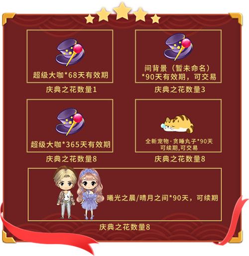 庆典之花兑换