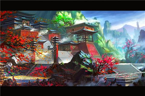 永恒仙域场景原画