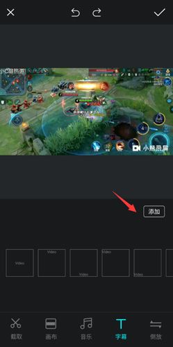 视频编辑王怎么加字幕