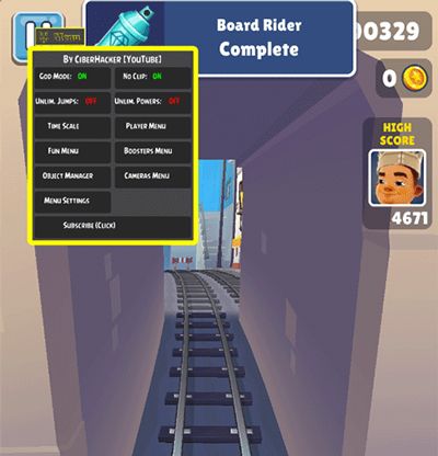 地铁跑酷调速度Mod菜单版宣传图