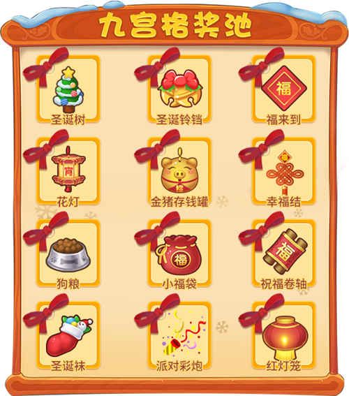九宫格奖励