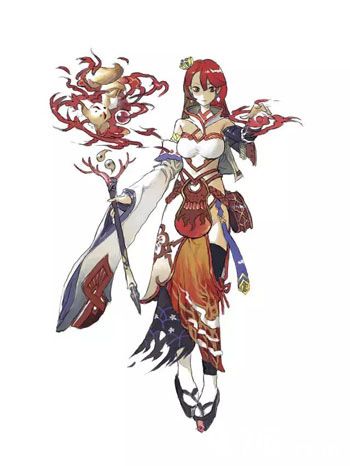 阴阳师八百比丘赤之流火皮肤