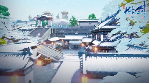 长安冬景,一片素裹银装