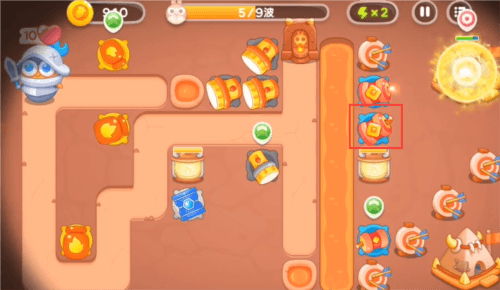 保卫萝卜4饿龙传说第6关通关图解5