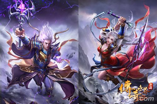传奇世界手游角色原画