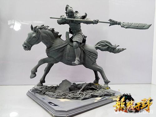 龙战于野未上色模型