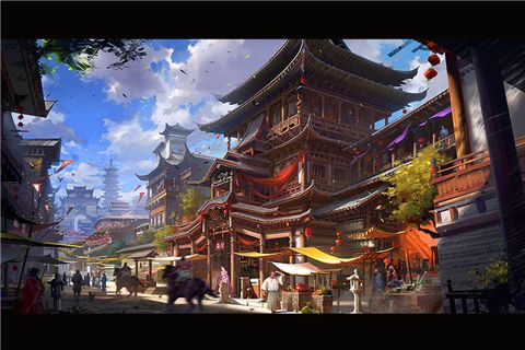 永恒仙域场景原画2