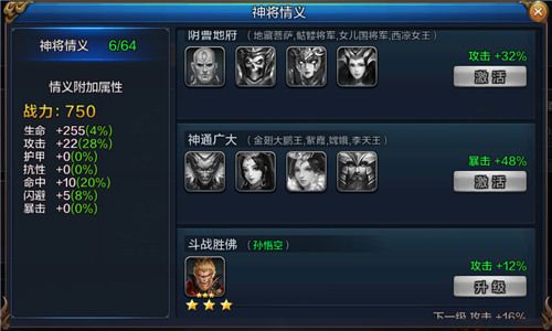 大圣之怒神将情义