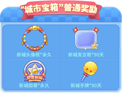 “城市宝箱”普通奖励