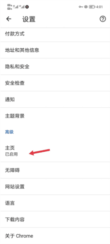 Chrome怎么设置默认主页3