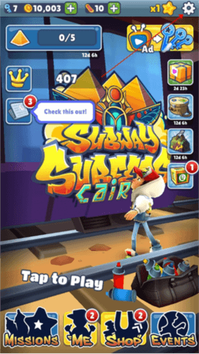 subwaysurfers开罗3