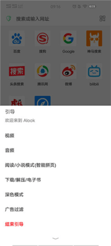 Alook浏览器无广告版使用方法
图片1