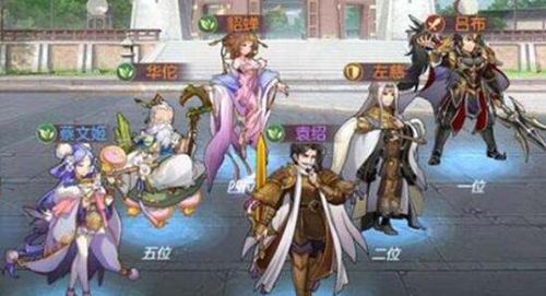 三国志幻想大陆竞技场阵容