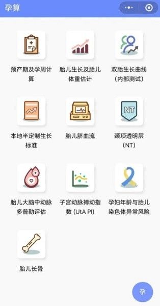 孕生通胎儿医学计算器宣传图