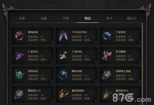 拉结尔所有装备一览