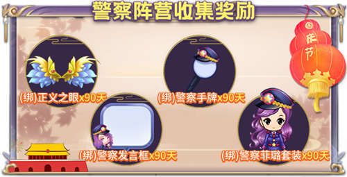 警察阵营碎片(12张)收集奖励
