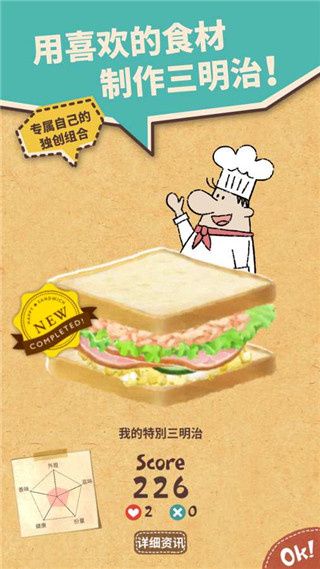快乐三明治咖啡店宣传图