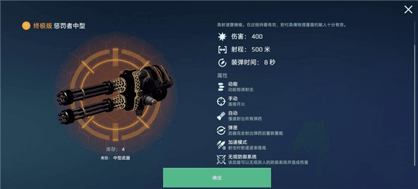 终极惩罚者中型武器详解配图1
