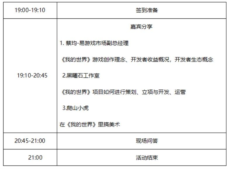 《我的世界》高校分享沙龙今日开启,招募游戏制作新生力量! 《我的世界》高校分享沙龙今日开启,招募游戏制作新生力量!