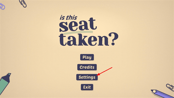 Is This Seat Taken怎么设置中文配图1