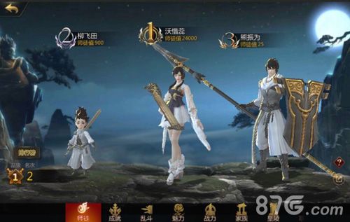 剑侠世界2师徒榜