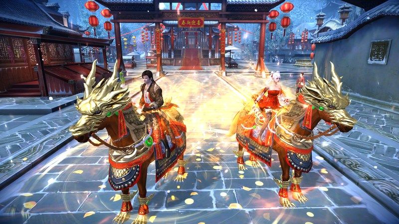 雪落苏城福利加“马”,《九阴真经3D》新春版本现已上线 雪落苏城福利加“马”,《九阴真经3D》新春版本现已上线