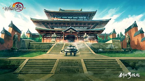少林场景原画-大雄宝殿