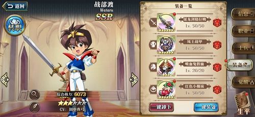 梦幻模拟战手游战部渡装备搭配