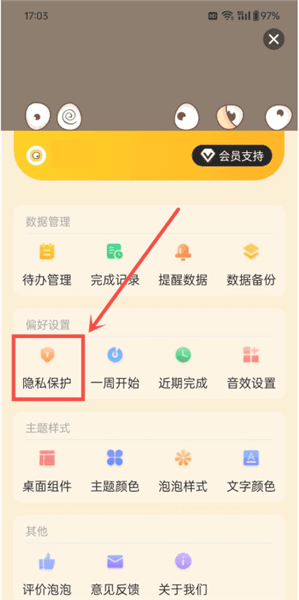 怎么关闭隐私保护配图2