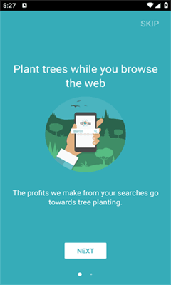 Ecosia浏览器app宣传图