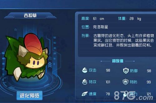 赛尔号星球大战草系精灵古拉草