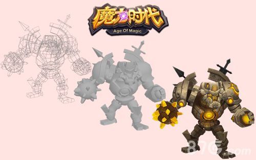 《魔力时代》3D建模过程:上古遗迹BOSS