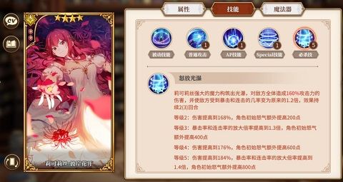 莉可莉丝技能