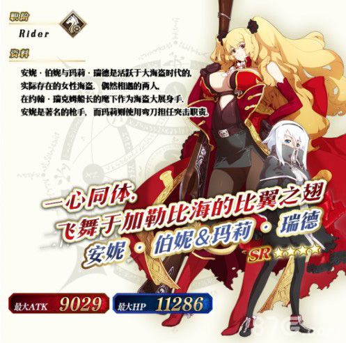 Fate Grand Order安妮·伯妮与玛丽·瑞德