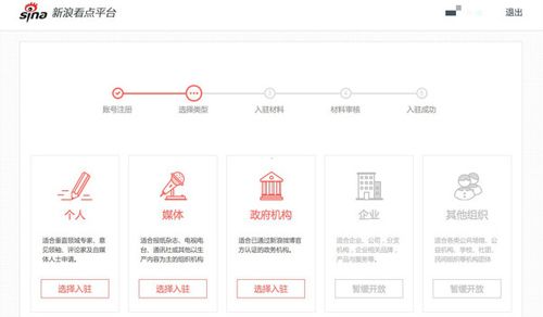 新浪看点app申请入驻流程2