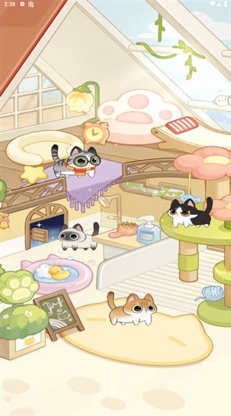 治愈猫咪赚钱小游戏宣传图