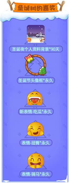 圣诞树的嘉奖