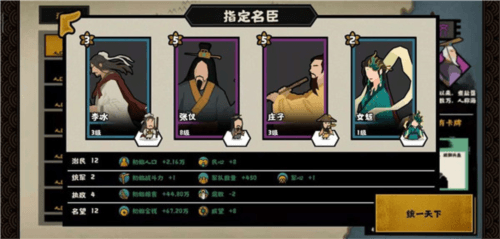 无悔华夏春秋战国开局名臣搭配推荐1