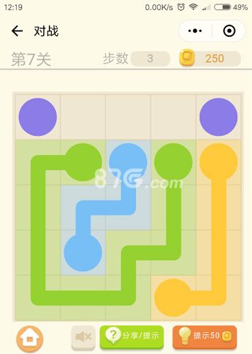 微信连连线新手2第7关怎么过