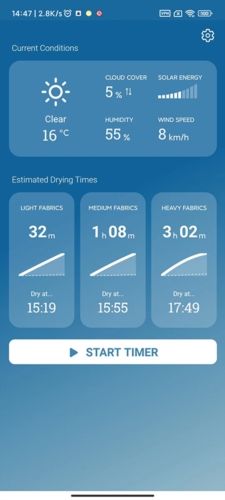 Laundry Timer app特色