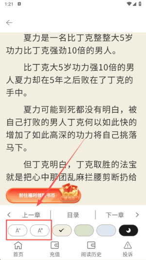 怎样设置阅读字体大小配图4