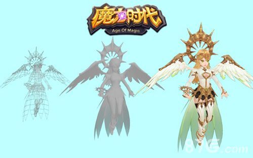 《魔力时代》3D建模过程:风系符文领主